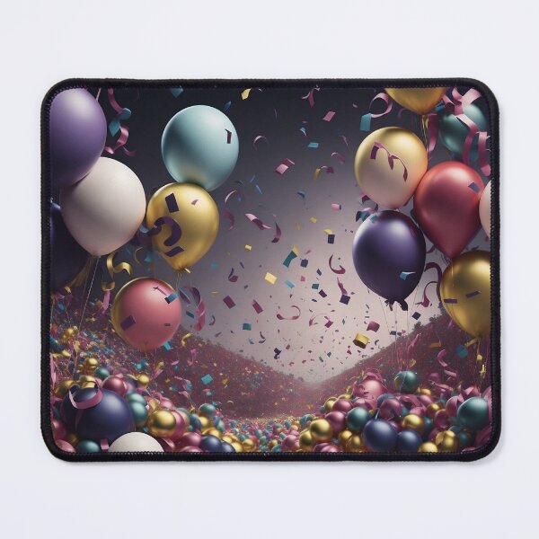 Item preview, Colorful Balloon Decorations Art designed and sold by Glitchart66.