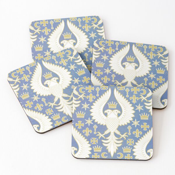 Item preview, Heraldic Eagle - Blue designed and sold by Carina Parry Studios.