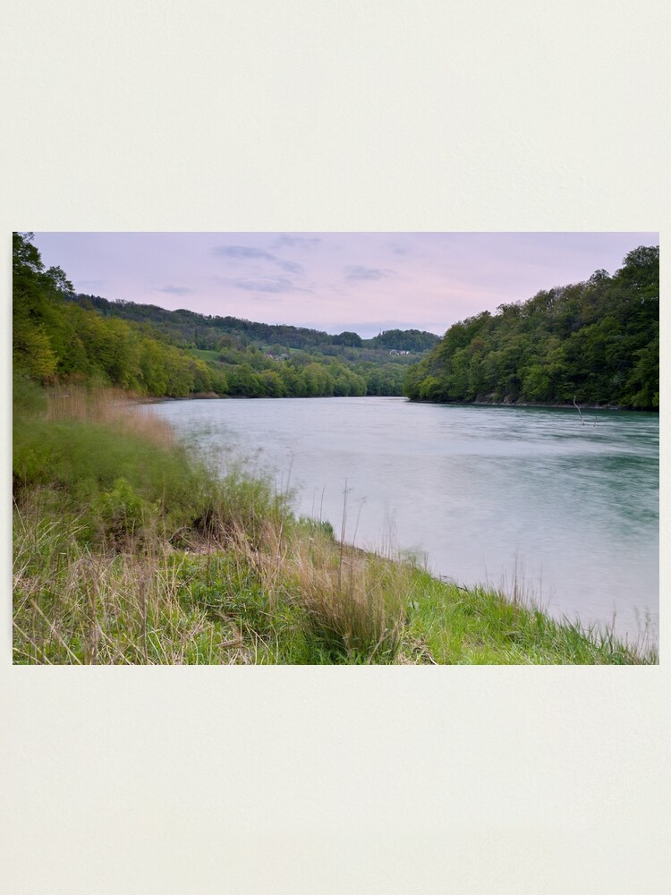 Thumbnail 2 of 3, Photographic Print, Wind at dusk on the Rhone river designed and sold by patmo.