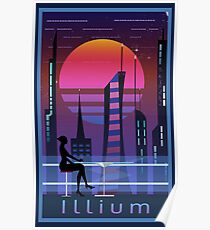 Mass Effect Illium Travel Poster Fan Art Poster
