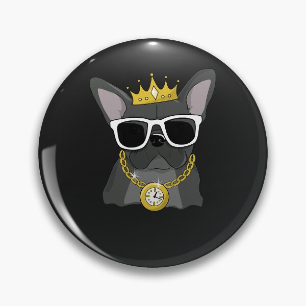 Item preview, Cool French Bulldog Gold Bling Clock Chain Crown  designed and sold by AndrewClayd.