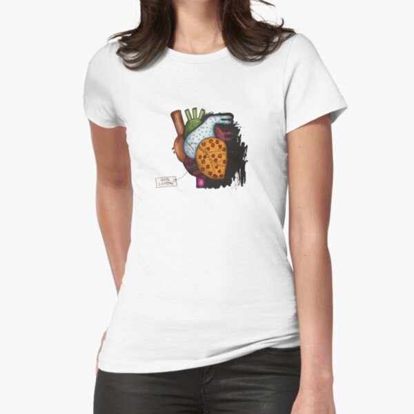 Teddy Heart -100% Cotton Fitted T-Shirt