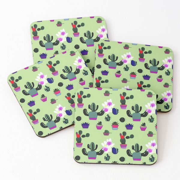 Item preview, Floral Cactus pattern  designed and sold by Roxburylane.