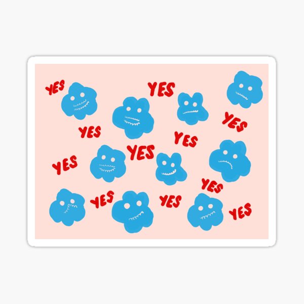 Cloudy yes sayers Sticker