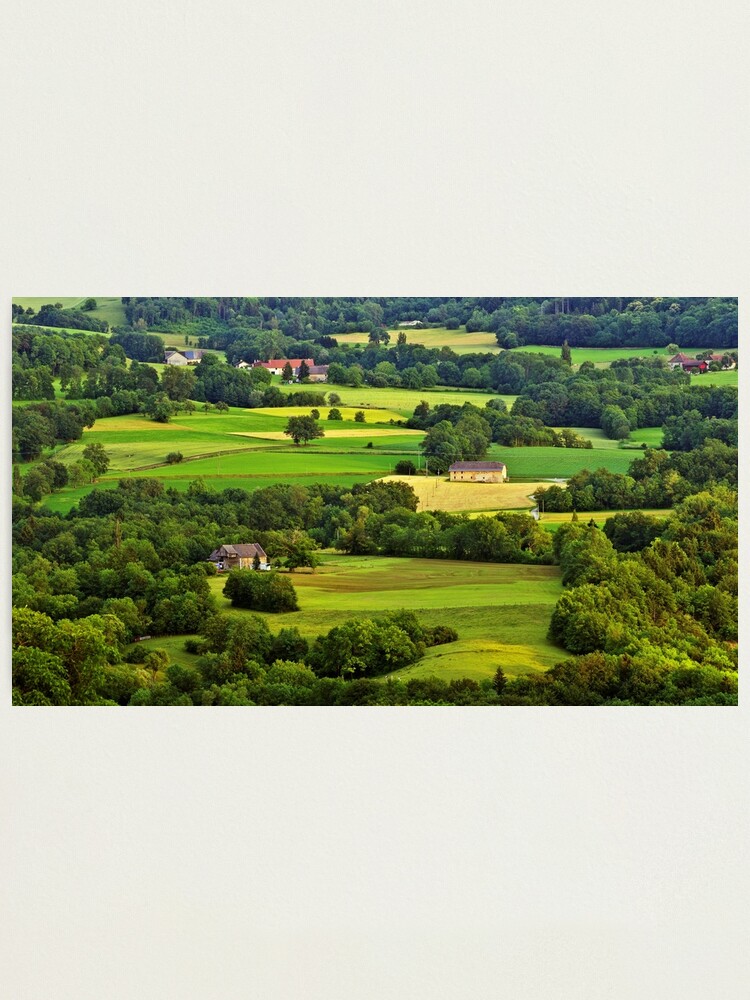Alternate view of French rural landscape in Haute Savoie Photographic Print