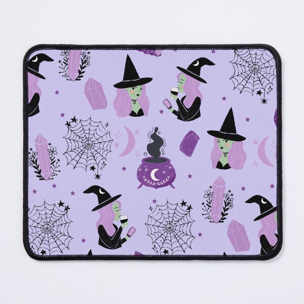 Item preview, Witches cauldron crystals purple pattern designed and sold by charlottewinter.