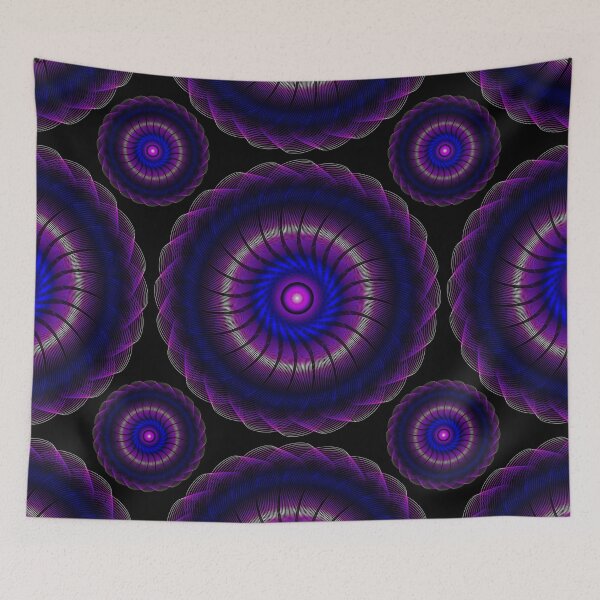 Item preview, Galactic Plum Scratchboard Mandala designed and sold by FalcoSkyWolf.