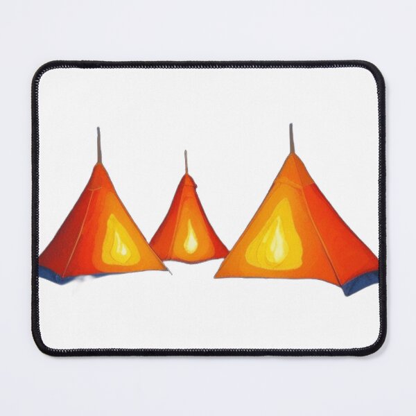 Item preview, a group of campers gathered around a crackling campfire under a starry sky 	 designed and sold by miyarumamkaw.