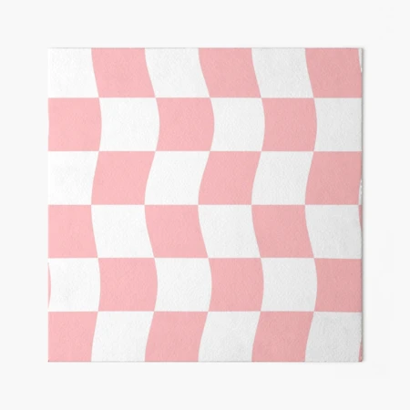 Large Light Millennial Pink Pastel Color Checkerboard Wrapping