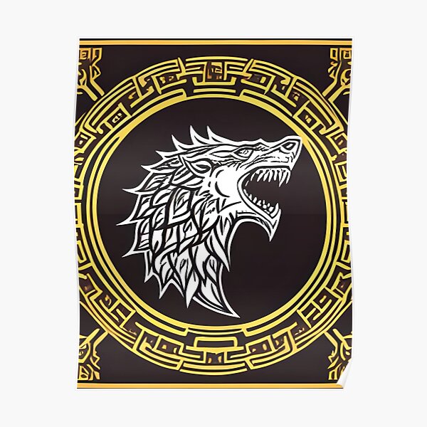 Game of Thrones Stark Logo Poster