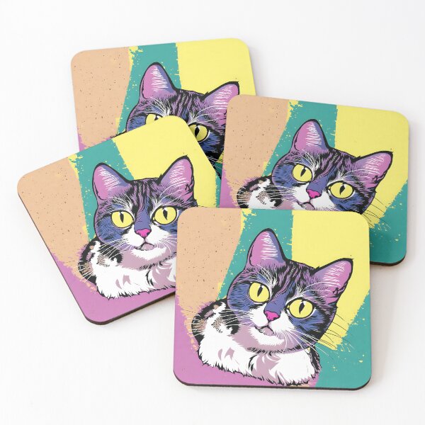 Item preview, ''Cat, digital painting, comics style'' designed and sold by OsvaldoRamosArt.