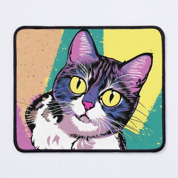 Item preview, ''Cat, digital painting, comics style'' designed and sold by OsvaldoRamosArt.