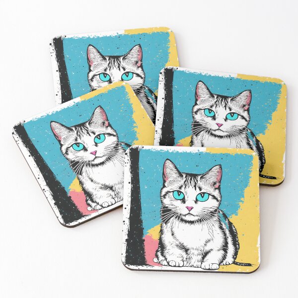 Item preview, ''Cat, digital painting, comics style'' designed and sold by OsvaldoRamosArt.