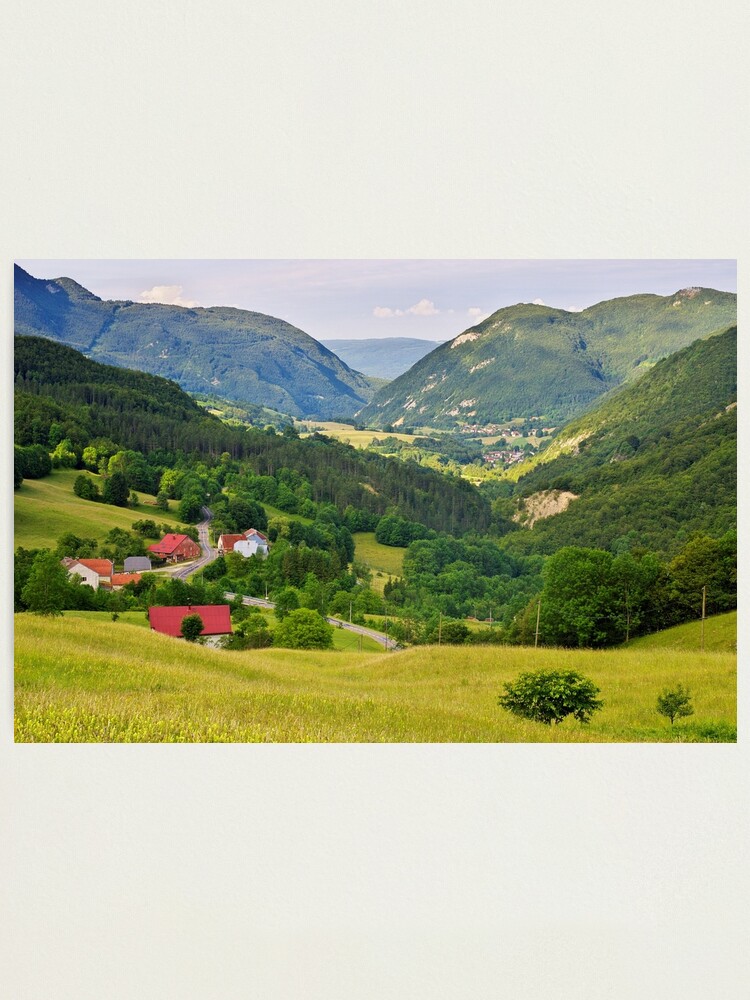 Alternate view of Rural landscape in Valserine valley Photographic Print