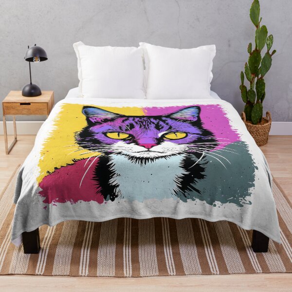 Item preview, ''Cat, digital painting, comics style'' designed and sold by OsvaldoRamosArt.