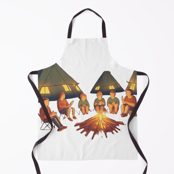 Item preview, A group of campers sits around a campfire designed and sold by azhimabiskrae.