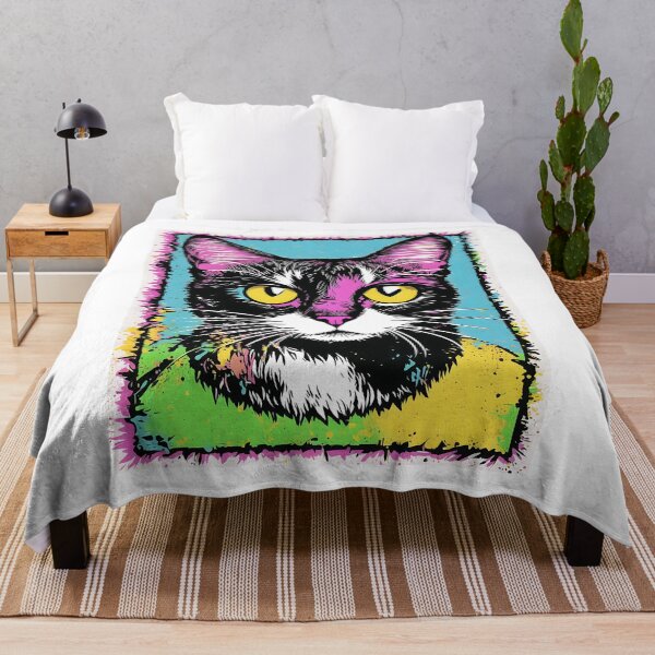 Item preview, ''Cat, digital painting, comics style'' designed and sold by OsvaldoRamosArt.