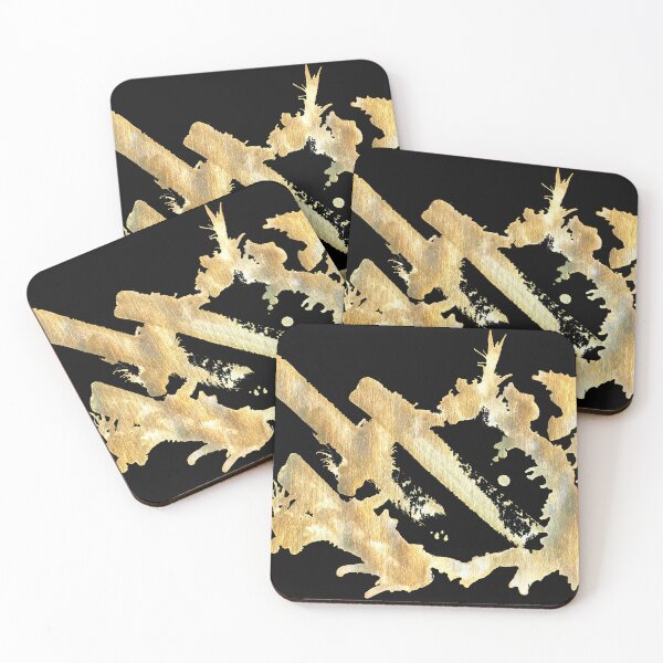 Item preview, Oath - abstract painting using metallic watercolor designed and sold by tshuki.