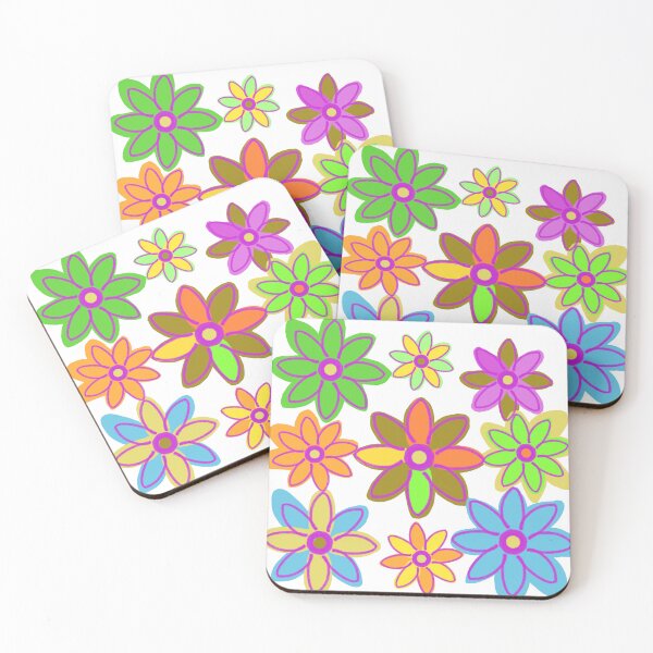 Item preview, Bright, Bold, Colorful Flowers Hand Drawn designed and sold by Victoria Rose.