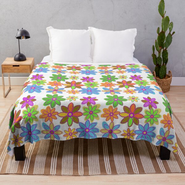 Item preview, Bright, Bold, Colorful Flowers Hand Drawn designed and sold by Victoria Rose.