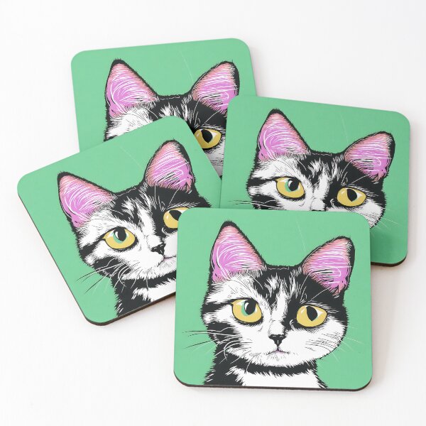 Item preview, ''Cat, digital painting, comics style'' designed and sold by OsvaldoRamosArt.
