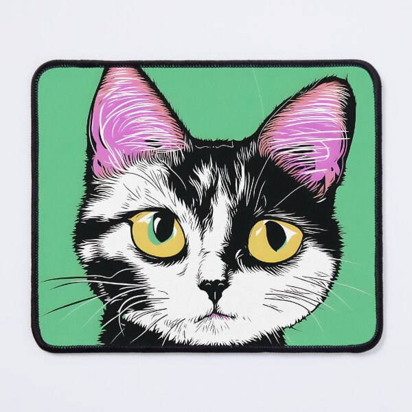 Item preview, ''Cat, digital painting, comics style'' designed and sold by OsvaldoRamosArt.