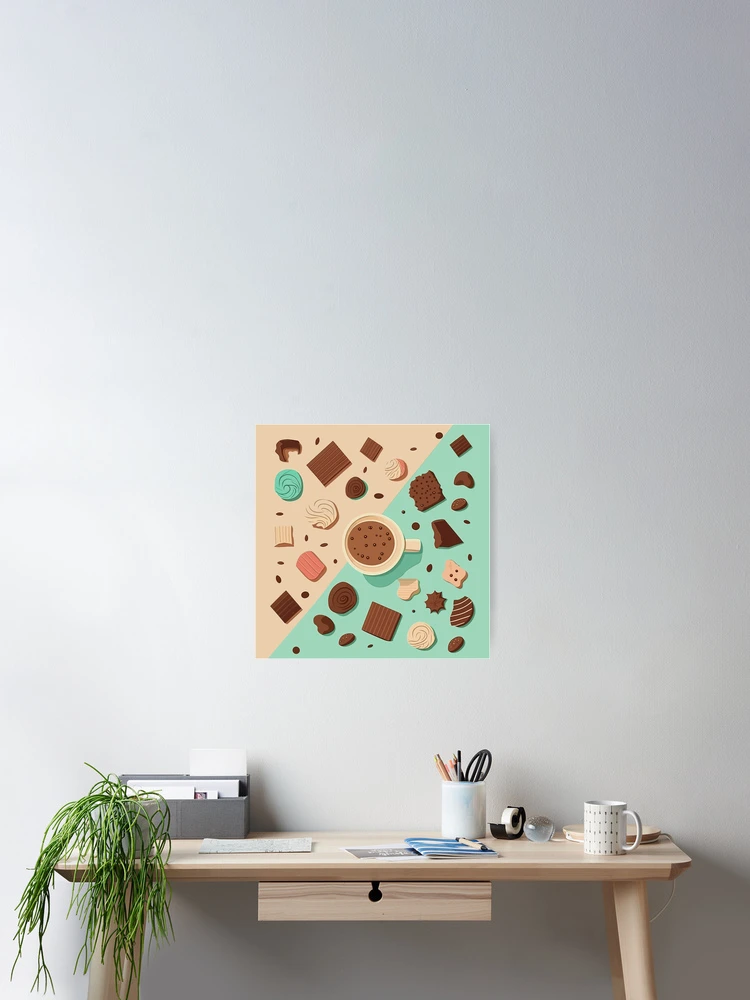 Thumbnail 2 of 3, Poster, Choco Pattern designed and sold by Amir Faysal.