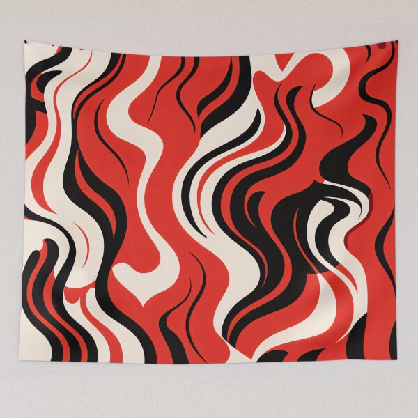 Item preview, Un patrón de flujo rojo designed and sold by TogetherDshop.