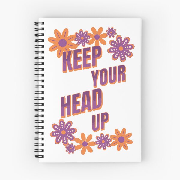 Item preview, Keep your head up - uplifting & inspiring quote designed and sold by CyberWindow.
