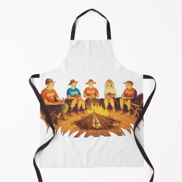 Item preview, A group of campers sits around a campfire designed and sold by azhimabiskrae.