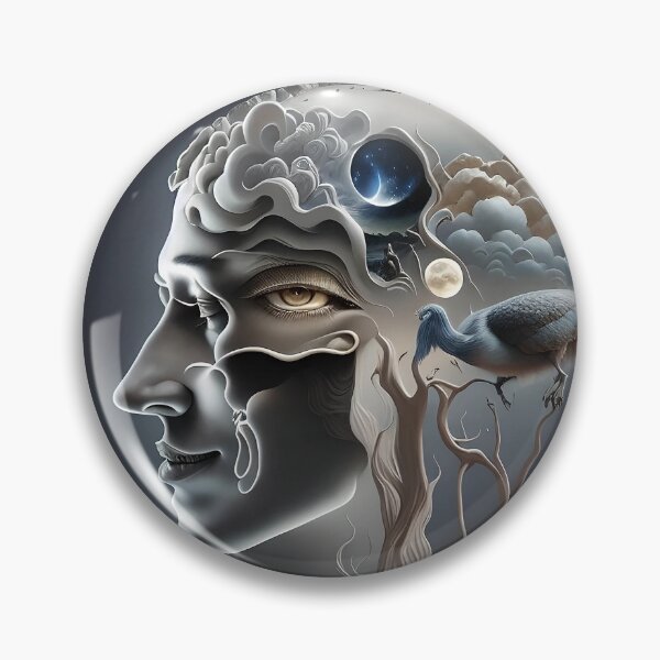 Item preview, Inner Infinity of the Cosmic Brain Surreal Art designed and sold by artmanikin.