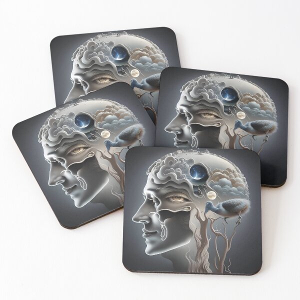 Item preview, Inner Infinity of the Cosmic Brain Surreal Art designed and sold by artmanikin.