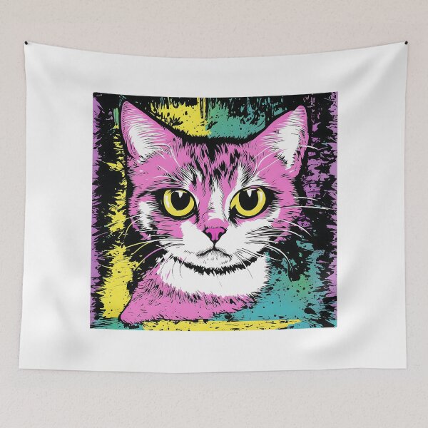 Item preview, ''Cat, digital painting, comics style'' designed and sold by OsvaldoRamosArt.
