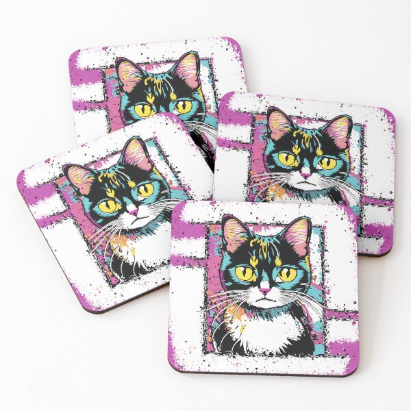 Item preview, ''Cat, digital painting, comics style'' designed and sold by OsvaldoRamosArt.