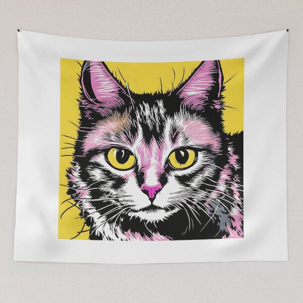 Item preview, ''Cat, digital painting, comics style'' designed and sold by OsvaldoRamosArt.