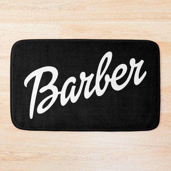 Item preview, Barber text in white designed and sold by gayishdesign.