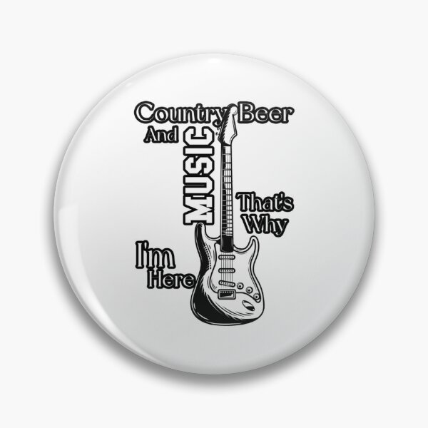 Item preview, Country Music and Beer That's Why I'm Here designed and sold by BroderiRolfson.