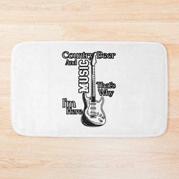 Item preview, Country Music and Beer That's Why I'm Here designed and sold by BroderiRolfson.