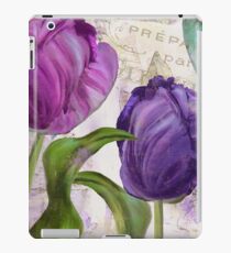 Purple Parrot Tulips iPad Case/Skin