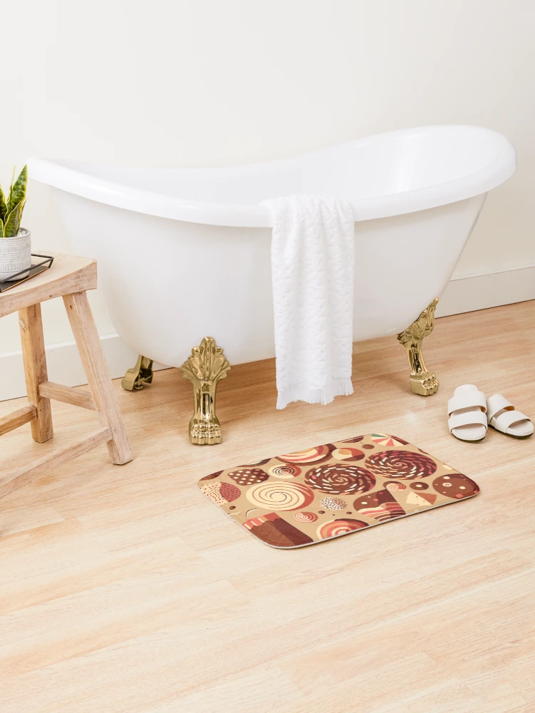 Thumbnail 2 of 6, Bath Mat, Choco Pattern designed and sold by Amir Faysal.