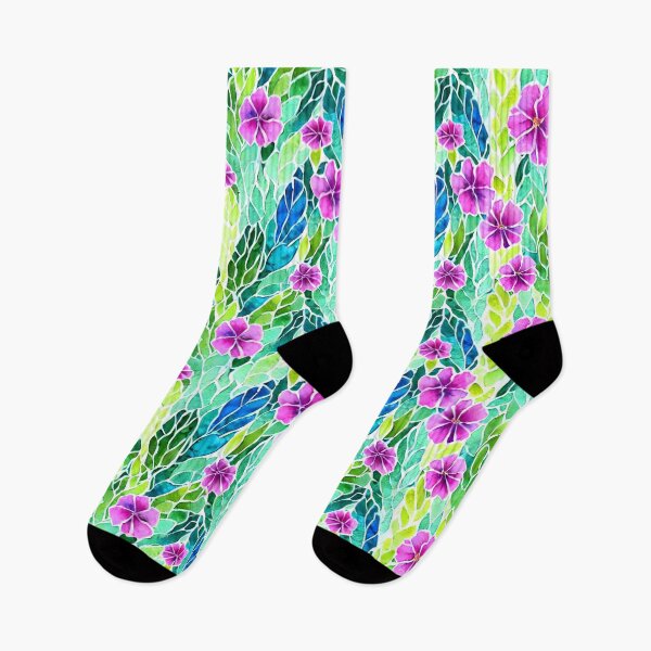 Item preview, Floral design with foliage in watercolour designed and sold by WallabyJelly.