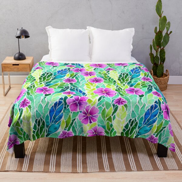 Item preview, Floral design with foliage in watercolour designed and sold by WallabyJelly.