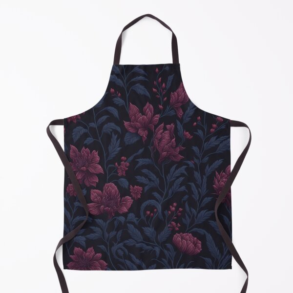 Artikelvorschau, Bezauberndes, vom Garten inspiriertes Muster – rote Blumen und Blätter auf Schwarz entworfen und verkauft von cocomikozza.
