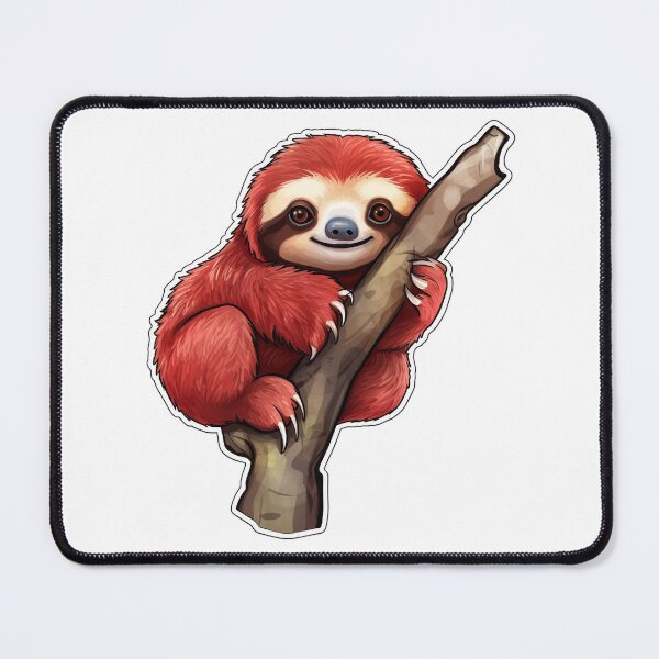 Item preview, Sloth on Tree Cartoon  designed and sold by redstar19.