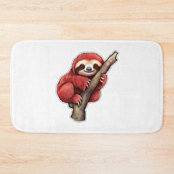 Item preview, Sloth on Tree Cartoon  designed and sold by redstar19.