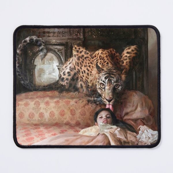 Item preview, The English Bed - Tiger and Woman - Guillermo Lorca Garcia Poster designed and sold by tiara-Sathori.