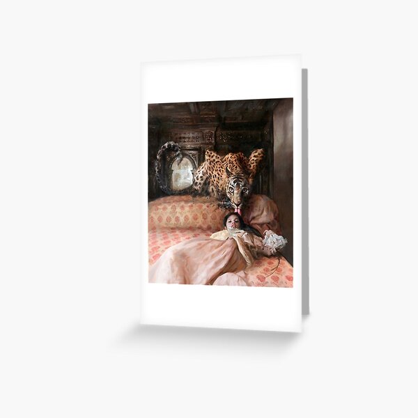 Artikel-Vorschau von Das englische Bett – Tiger und Frau – Guillermo Lorca Garcia Poster, designt und verkauft von tiara-Sathori.