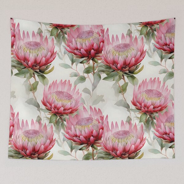 Item preview, King Protea Watercolour Tile-Art [Large] designed and sold by dinkeydonkey.