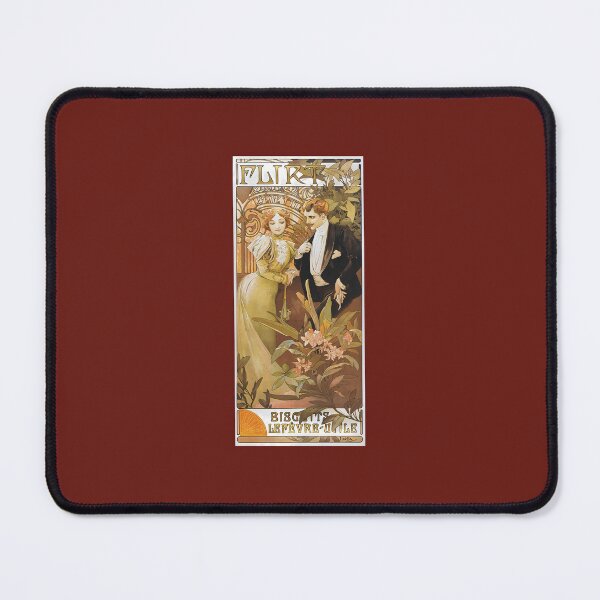 Item preview, Alphonse Mucha - Flirt iPhone Case 	 designed and sold by qbdzcfwrtxc67.