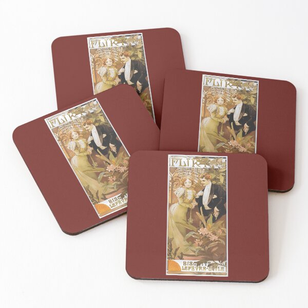 Item preview, Alphonse Mucha - Flirt iPhone Case 	 designed and sold by qbdzcfwrtxc67.